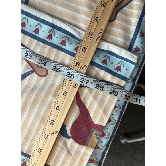 Vintage Cannon Pillow Shams Covers Set of 2 Cotton Bl Rocking Horses Nov… - Picture 4 of 5